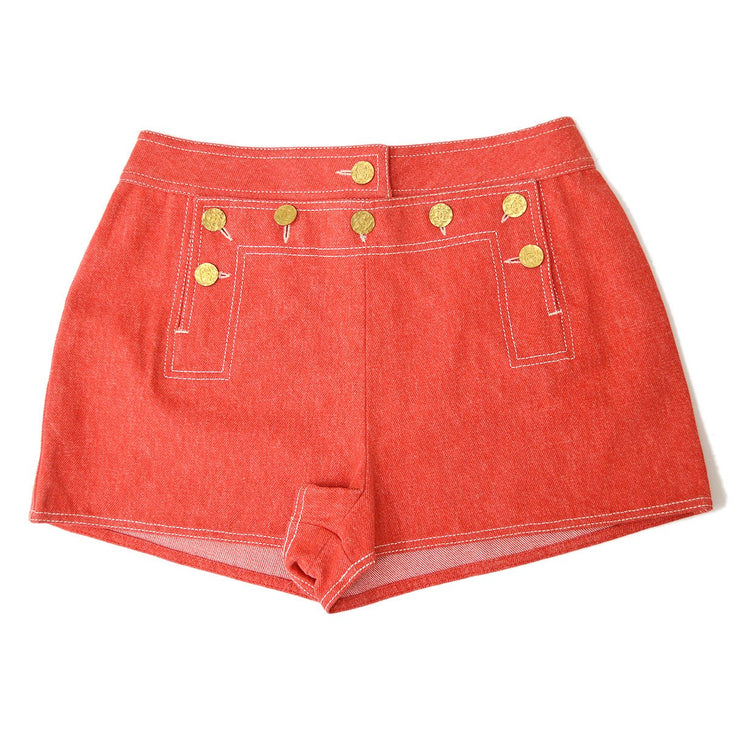 CHANEL 1994 buttoned flap shorts #40
