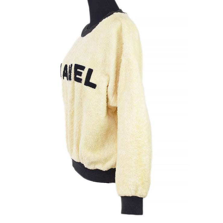 Chanel Cruise 1993 logo crew-neck terry cloth sweatshirt