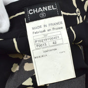 Chanel 1998花卉印花丝绸衬衫＃42