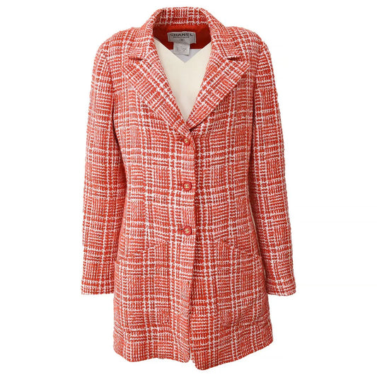 Chanel 1997 Spring checked tweed blazer #40