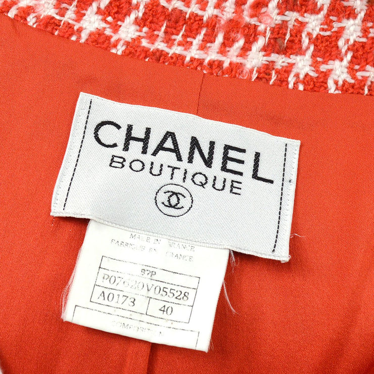 Chanel 1997 Spring Checked Tweed Blazer＃40