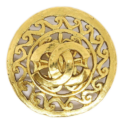 香奈儿（Chanel）1995 Fretwork Paisley Brooch Gold