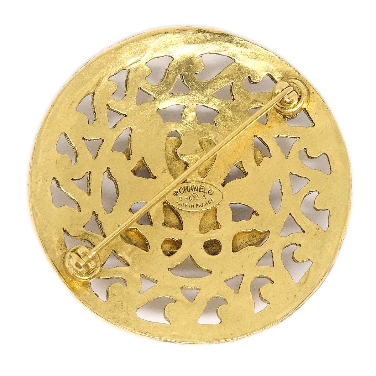 香奈儿（Chanel）1995 Fretwork Paisley Brooch Gold