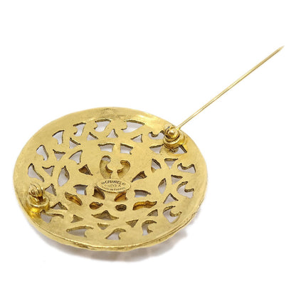 香奈儿（Chanel）1995 Fretwork Paisley Brooch Gold