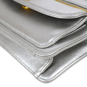 CHANEL 1996-1997 Clutch Bag Silver
