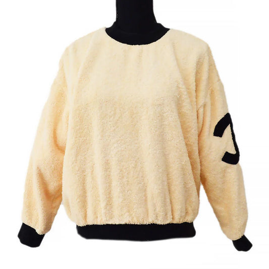 Chanel Cruise 1993 CC crew-neck terry cloth sweatshirt