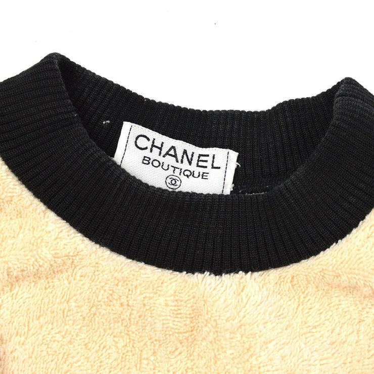 Chanel Cruise 1993 CC crew-neck terry cloth sweatshirt
