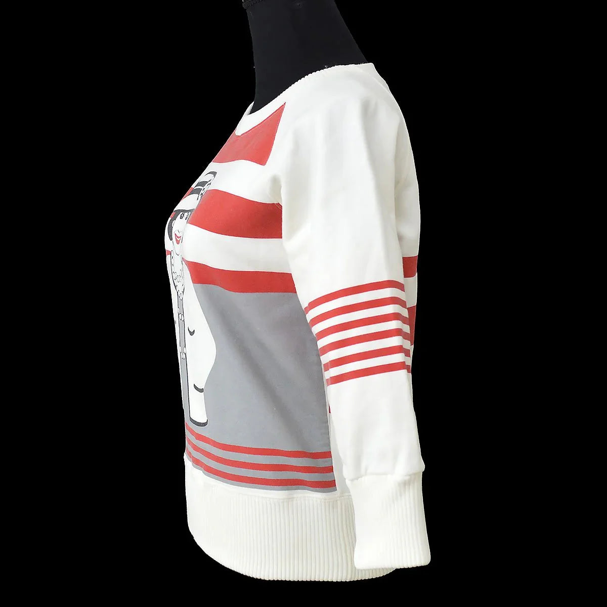 CHANEL 2001 Fall Mademoiselle print sweatshirt #38