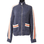 CHANEL 2002 Sports knitted zipped jacket #44