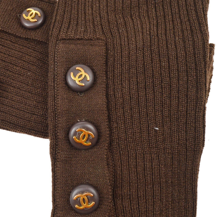 香奈儿（Chanel）1993秋天＃36高颈部针织顶棕色