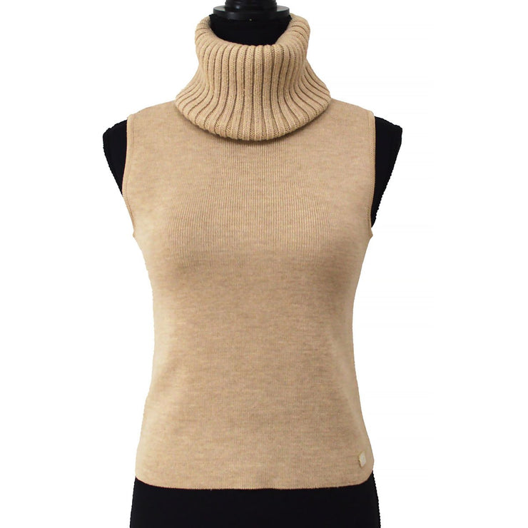 CHANEL 2000 Fall knitted turtleneck top #42 – AMORE Vintage Tokyo