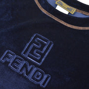FENDI Logos Long Sleeve Tops Navy