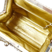 Chanel 1994-1996 Gold Lambskin Shw Kisslockショルダーバッグ
