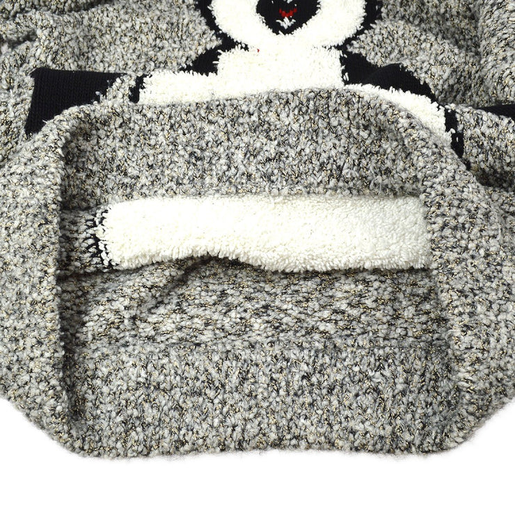 CHANEL 2007 CC penguin-motif knitted hoodie