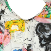Chanel 1995 CCボタンロゴプリントシャツドレス＃42