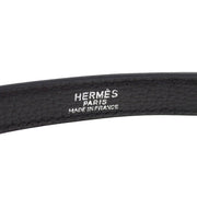 HERMES Kelly Bag Strap Black Taurillon Clemence