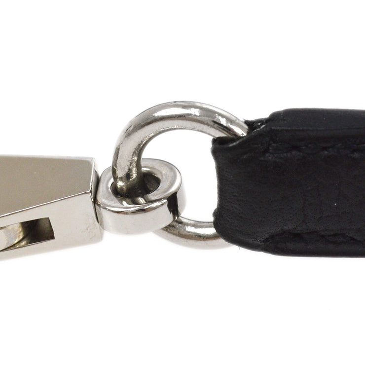 HERMES Kelly Bag Strap Black Taurillon Clemence