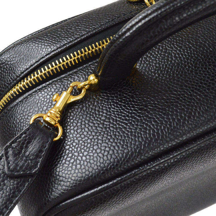 CHANEL 1996-1997 Lunch Box Vanity 24 Black Caviar