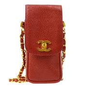 香奈儿（Chanel）1994-1996红色鱼子酱电话盒