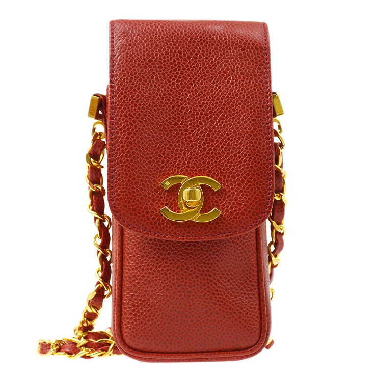 CHANEL 1994-1996 Red Caviar Phone Case – AMORE Vintage Tokyo