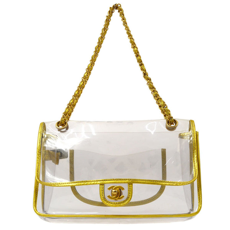 Chanel 2006-2008 Chain Tote 35 Clear Vinyl – AMORE Vintage Tokyo
