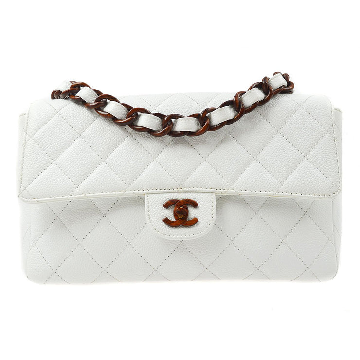 brown chanel flap
