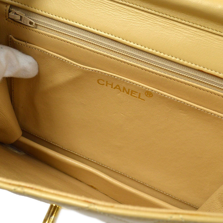 Chanel 1986-1988 Full Flap Small Beige Lambskin – AMORE