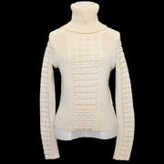 CHANEL 2000 Fall Turtleneck Sweater Ivory #38