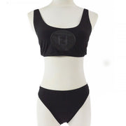FENDI #42/M Bikini Swimwear Swimsuit Black