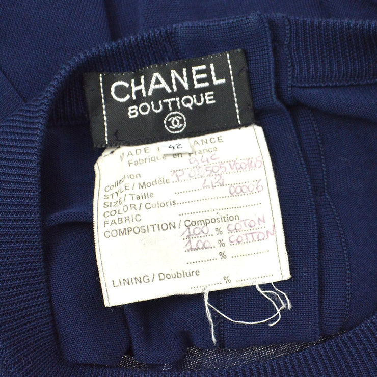 Chanel 1994ニットパフスリーブTシャツ＃42
