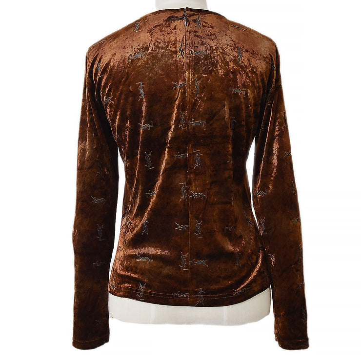 YSL logo pattern blouse #36