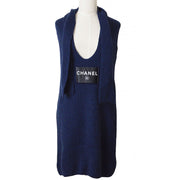 CHANEL 2008 Cruise logo patch knitted dress