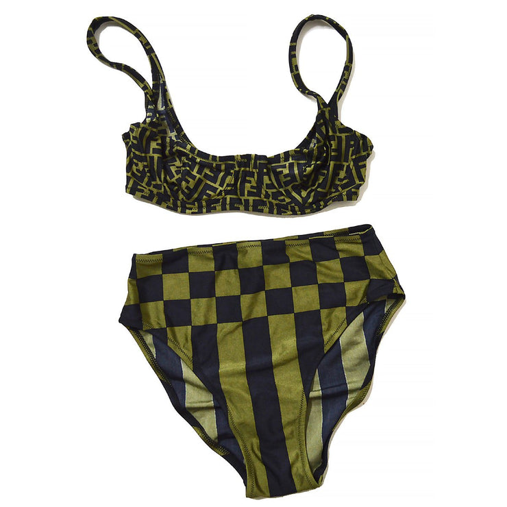 LOUIS VUITTON Vintage Logo Swimwear Stripe Bikini Set 34 -  Finland