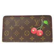 ★Louis Vuitton 2005 Porte Monnaie Zip Wallet Monogram Cherry M95006