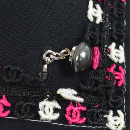 Chanel 2004 Fall CC embroidered slim-fit shirt #36