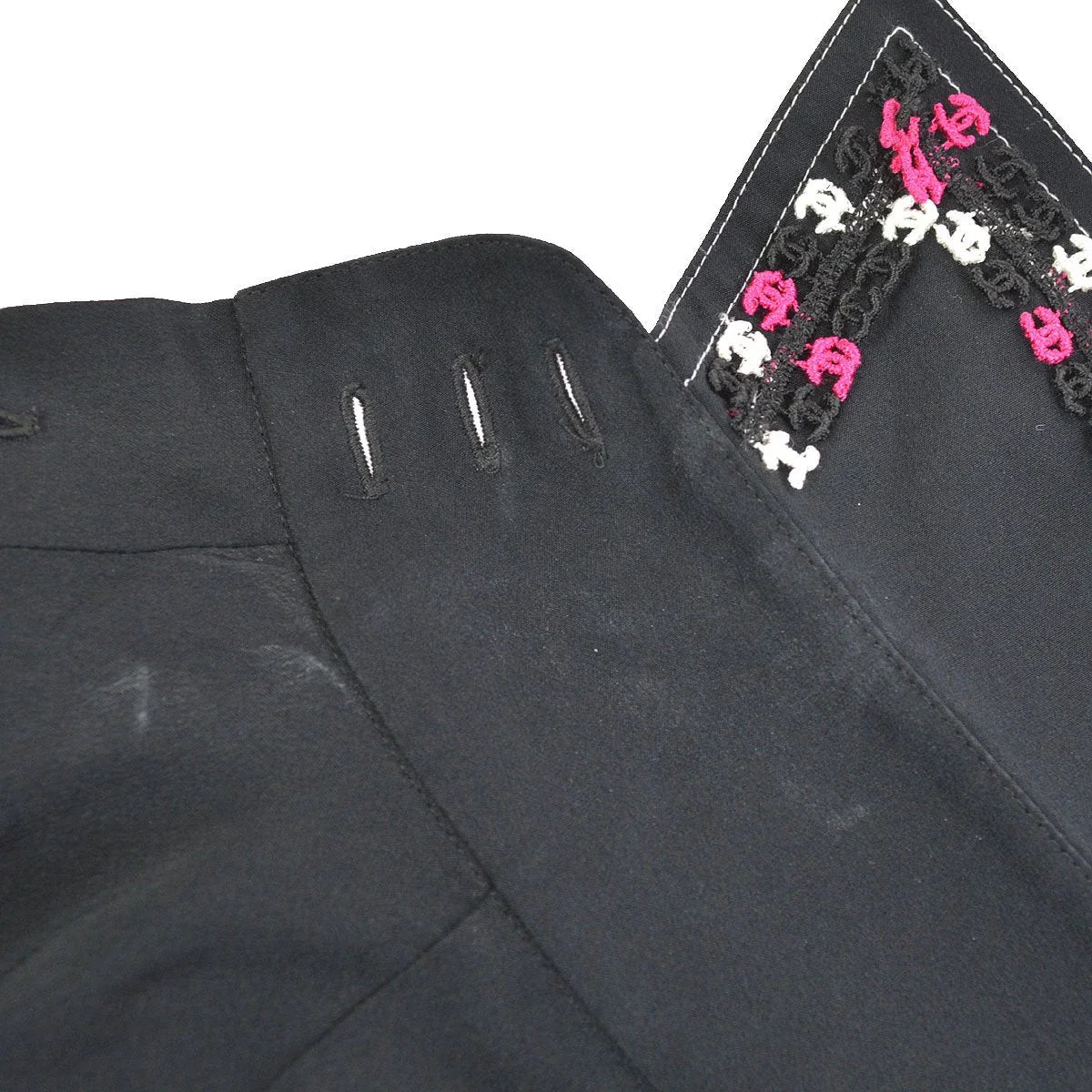 Chanel 2004 Fall CC embroidered slim-fit shirt #36