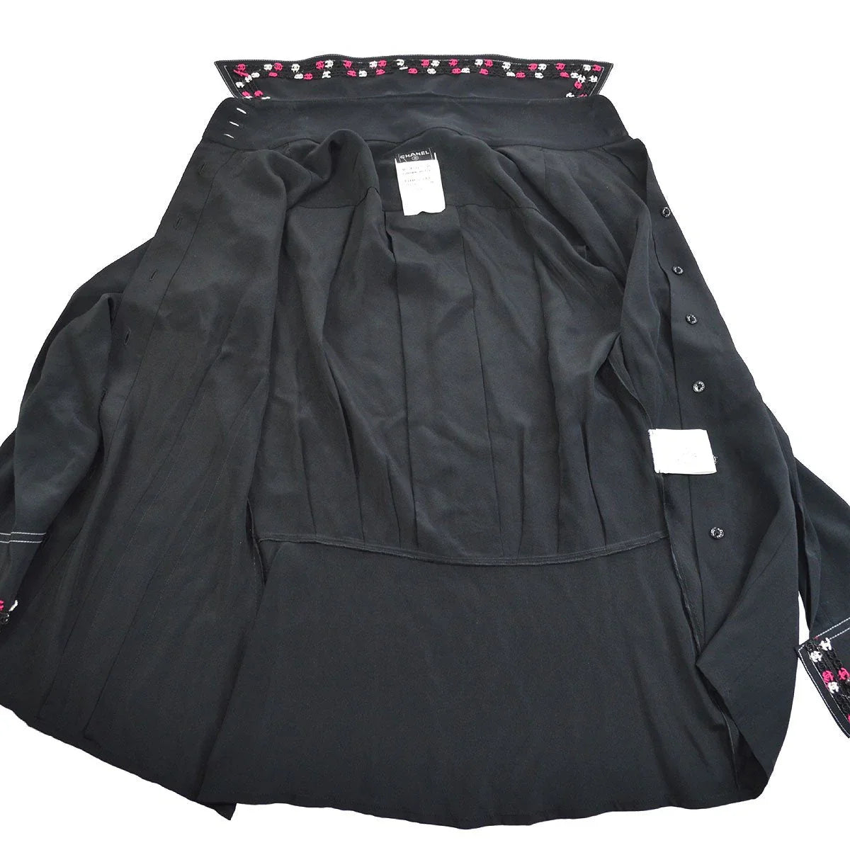 Chanel 2004 Fall CC embroidered slim-fit shirt #36