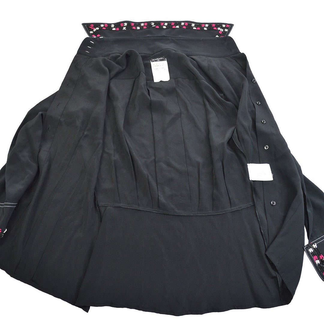Chanel 2004 Fall CC embroidered slim-fit shirt #36 – AMORE