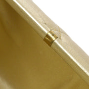 CHANEL 1996-1997 Gold Lambskin Kisslock Handbag