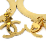 CHANEL CC Hoop Earrings Gold