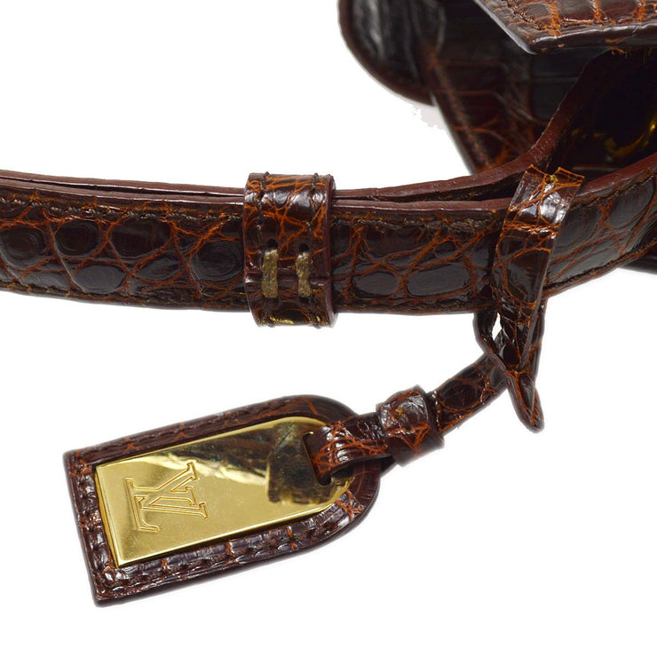 LOUIS VUITTON 1997 Special Order CLUNY BROWN CROCODILE – AMORE