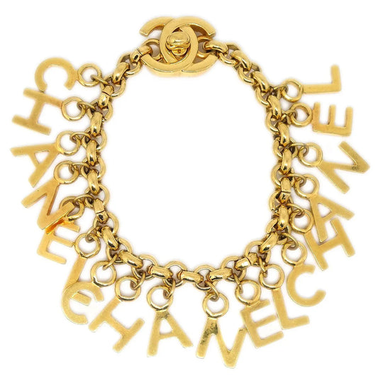 CHANEL 1996 Turnlock Bracelet Gold
