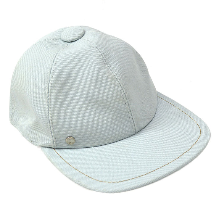 HERMES Hat Cap Headwear Light Blue