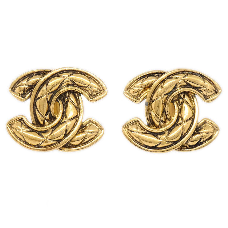 Chanel Button Earrings Clip-On Gold – AMORE Vintage Tokyo
