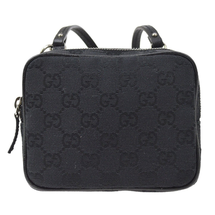 Gucci GG Supreme Leather Hobo Bag Black