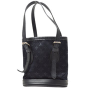 路易·威登（Louis Vuitton）2001小水桶黑色会标缎M92144