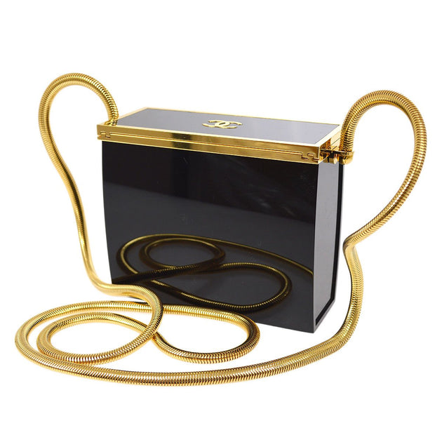 Chanel Rare 04' Ruway Lucite Mini Clutch Box Bag  Vintage chanel bag, Chanel  handbags, Black evening handbag