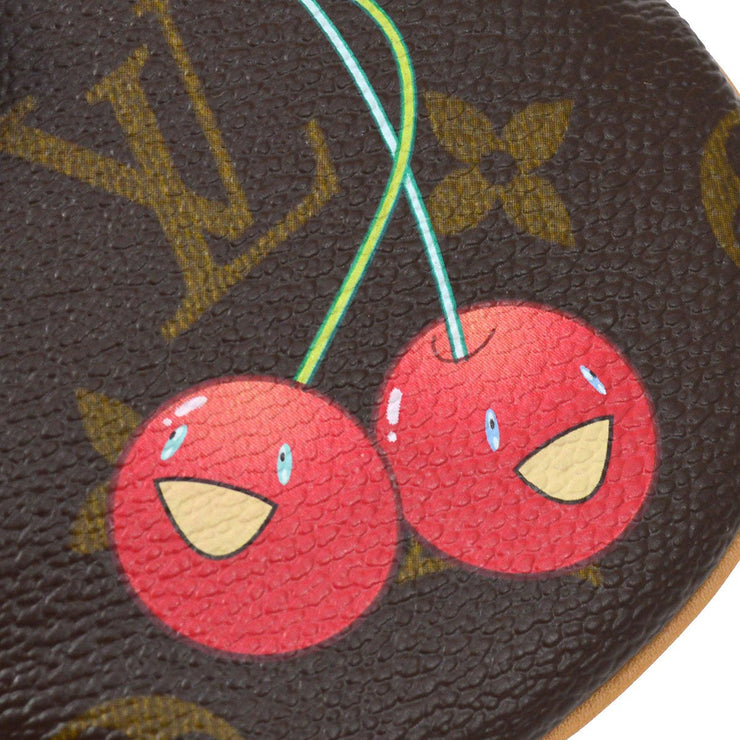 Louis Vuitton Monogram Cherries Round Coin Pouch Change Keychain