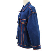CHANEL 1993 braided trim denim jacket