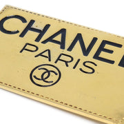 CHANEL Logo Plate Brooch